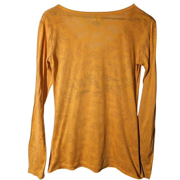 Team Apparel Orange Long Sleeve Tee with Graphic - Picture 4 of 5